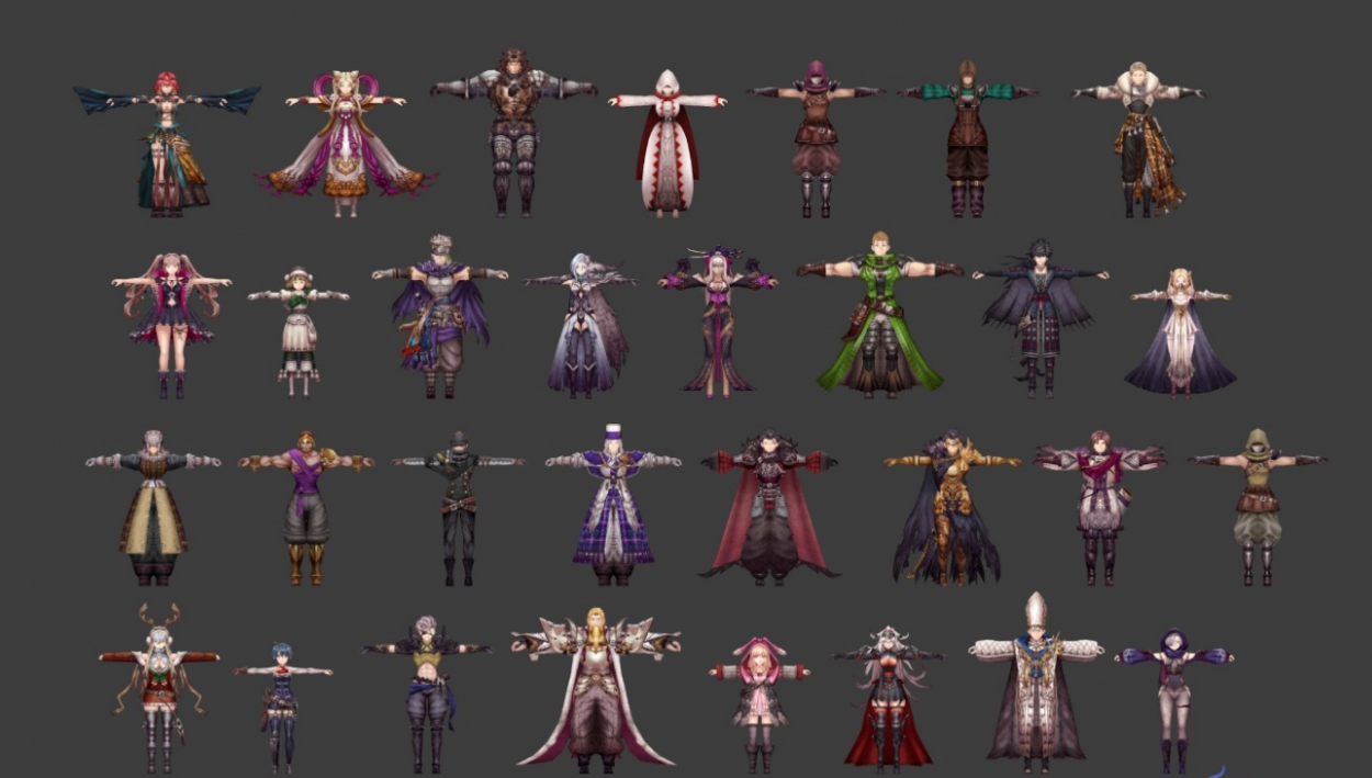 【FFBE 幻影战争】人物 怪物 武器 场景模型 角色立绘