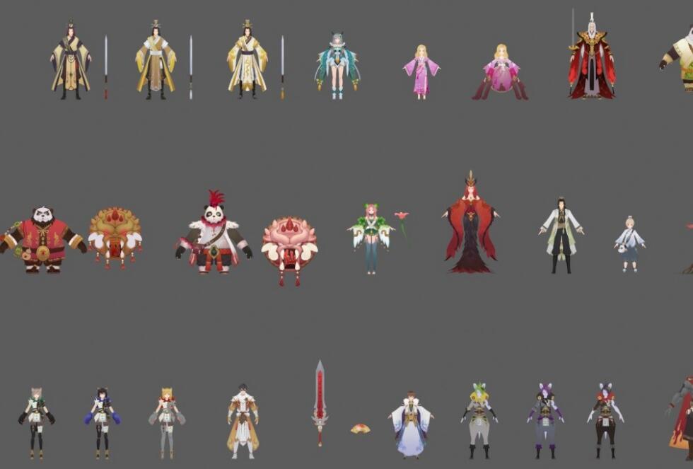 狐妖小红娘全套3D模型