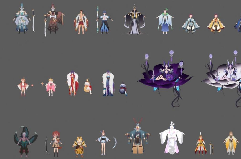 狐妖小红娘全套3D模型