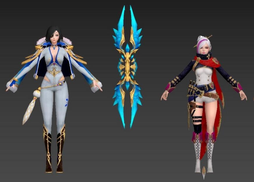 韩游【Overhit】全套次世代角色怪物模型PBR贴图
