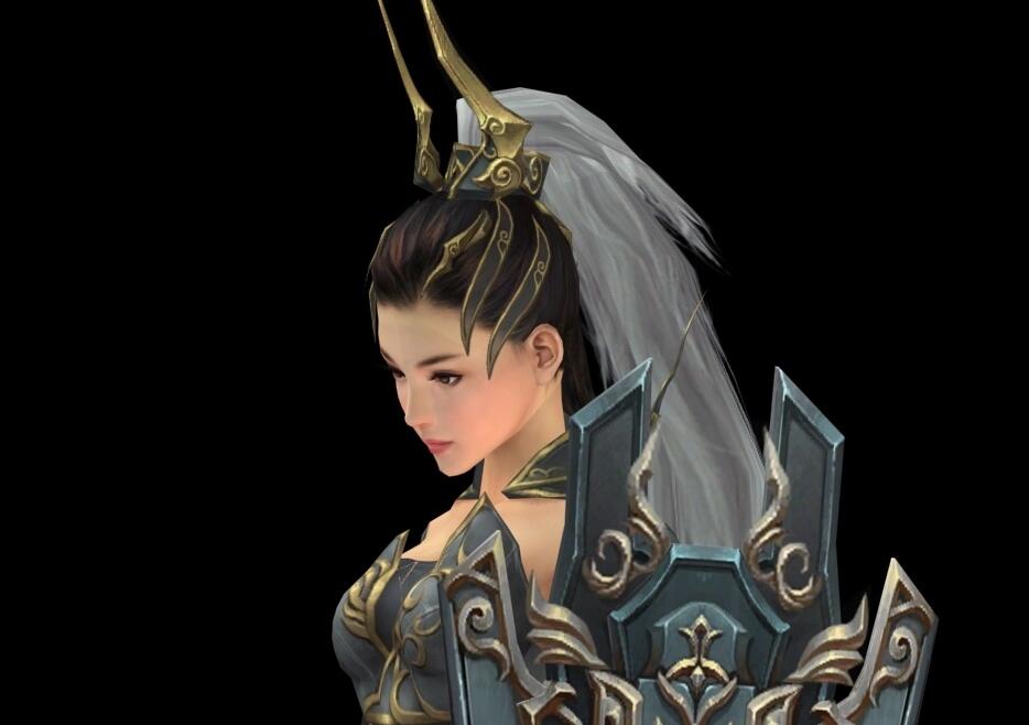 剑三网游苍雪龙城男女主角人物 古代男女剑客侠客角色3d模型