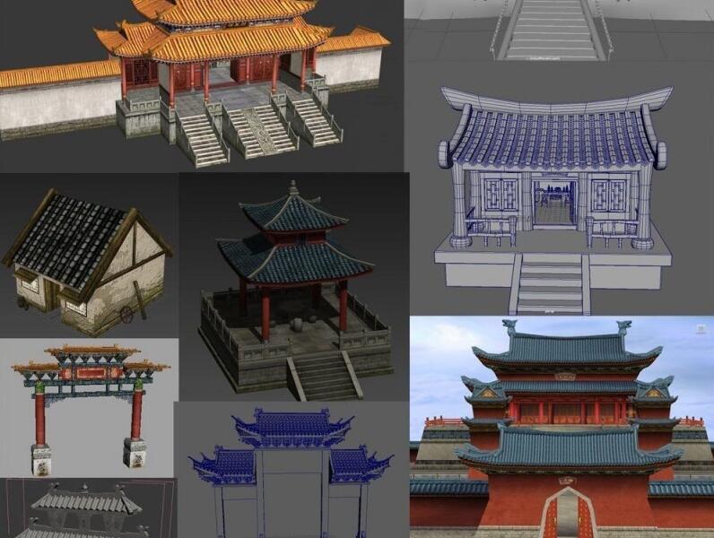 皇宫殿堂 王城故宫古代建筑3D模型合集