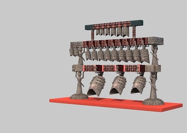 编钟3D模型
