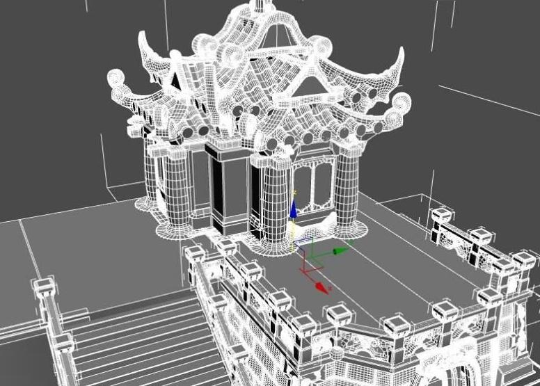 皇宫阁楼 三渲二3D高模 古建筑模型