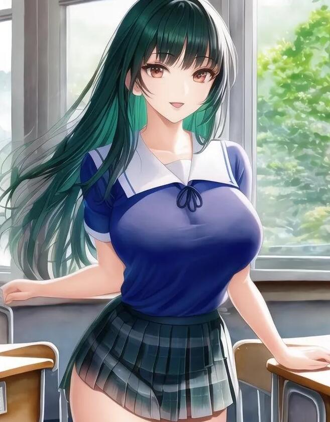 P站画师AI屋甜甜少女系列插画作品集600P