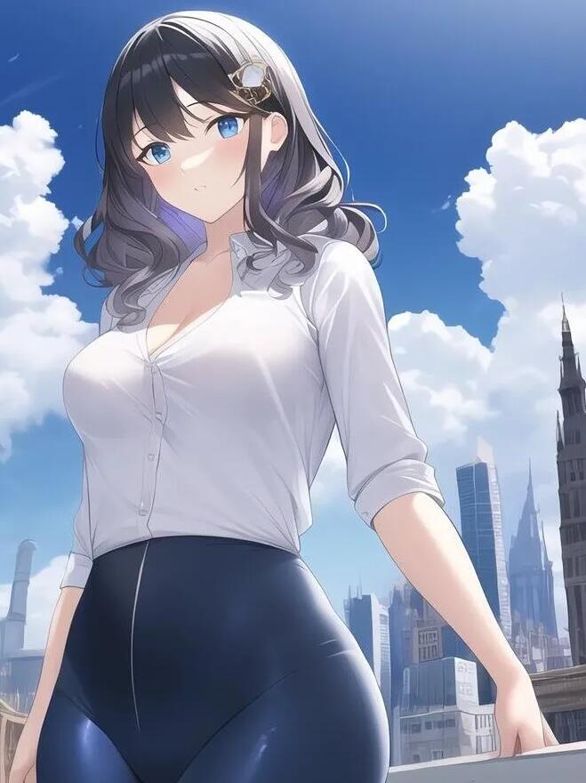 P站画师AI屋甜甜少女系列插画作品集600P