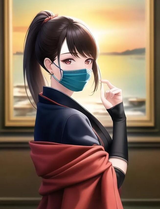 P站画师AI屋甜甜少女系列插画作品集600P