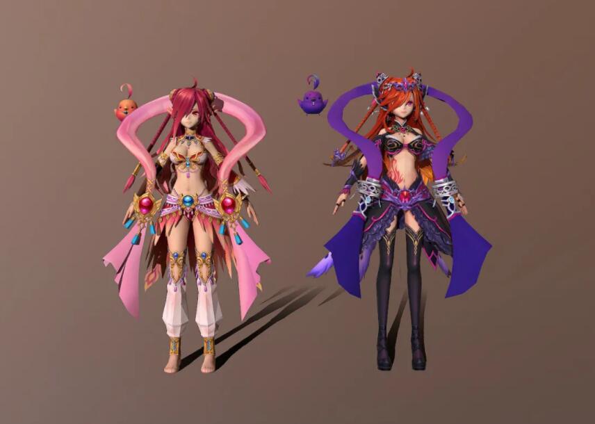 二次元美少女梦幻精灵 小萝莉 小魔仙 美少女战士 美女魔法师3D模型