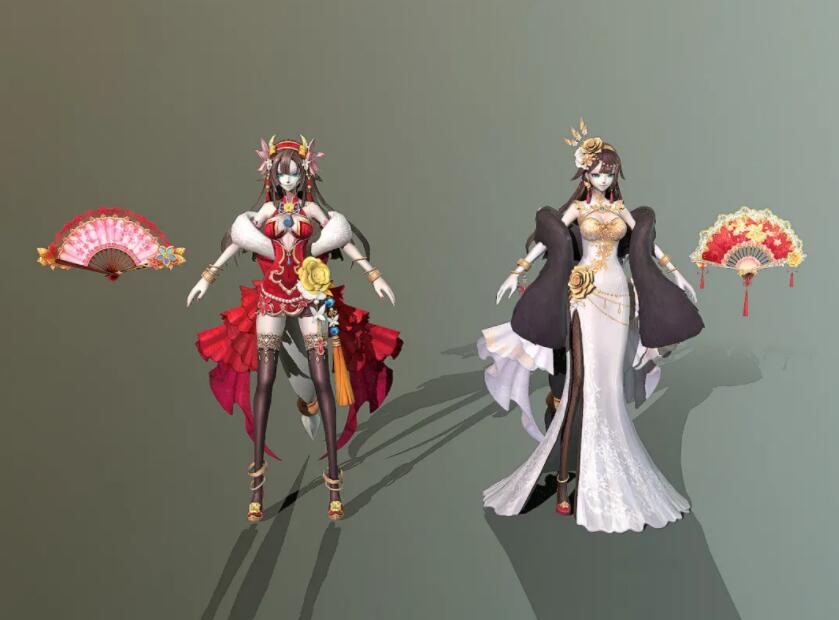 二次元美少女貂蝉 歌姬 舞姬 小萝莉 小魔仙 美少女战士 美女魔法师3D模型