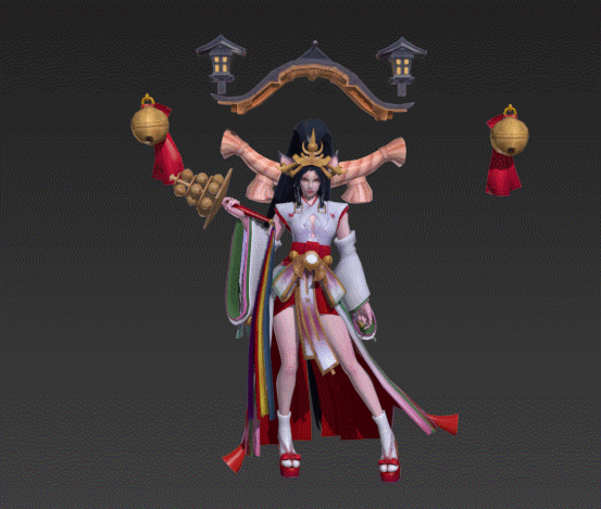 神魔女角色模型 有绑定动作 fbx格式 免费下载