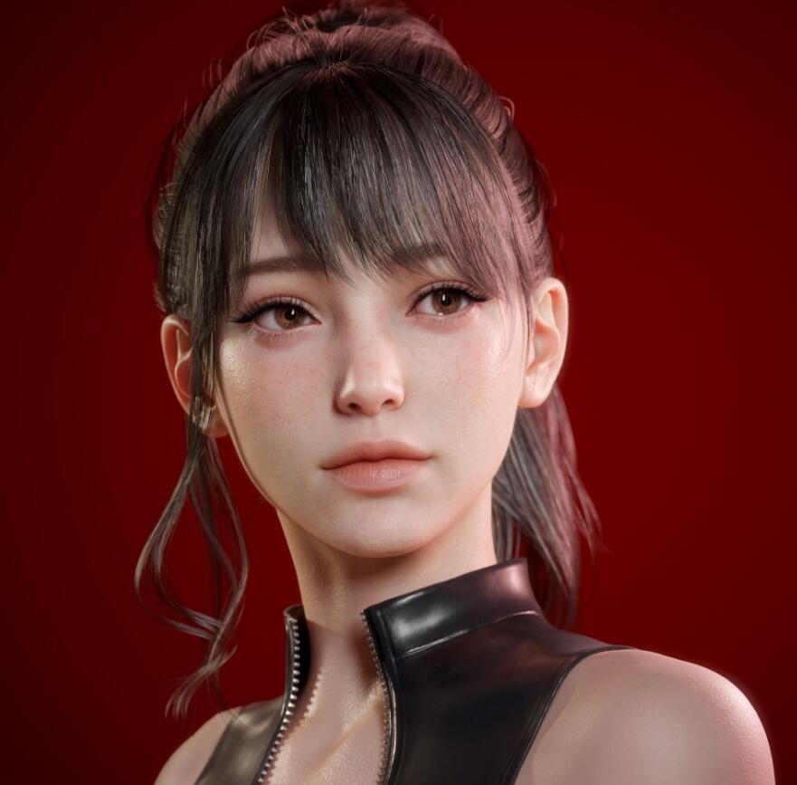 超美的女特工CG模型作品