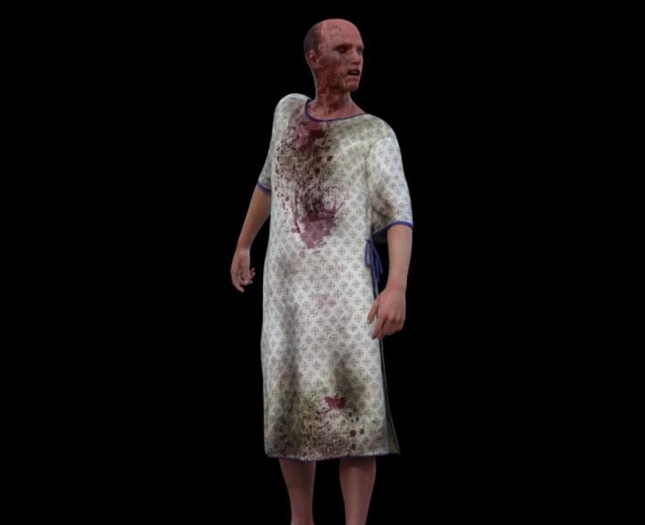 逼真即视感街道僵尸群集3D模型合集