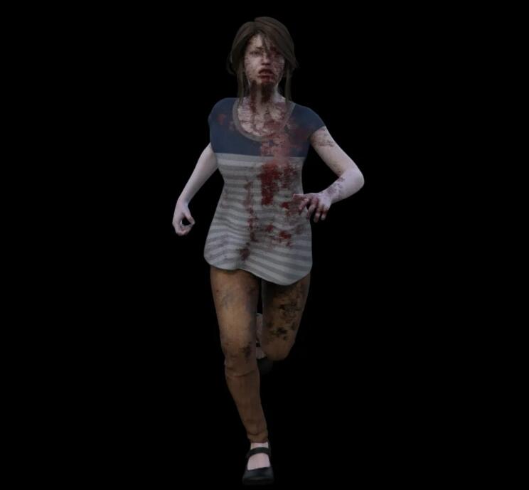 逼真即视感街道僵尸群集3D模型合集