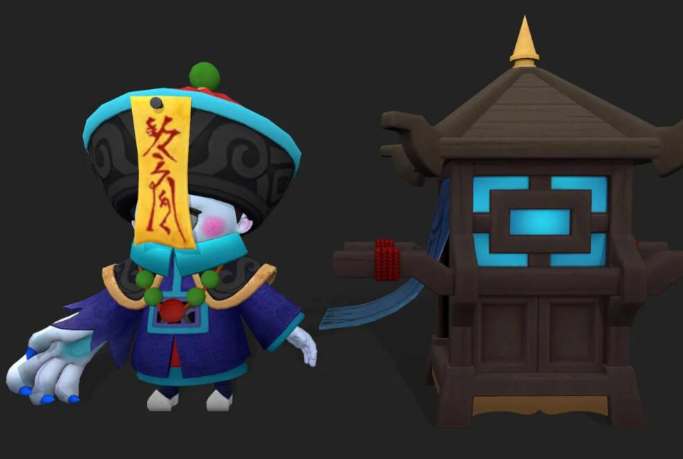 可爱 僵尸 小孩 吸血鬼 小僵尸 3D模型