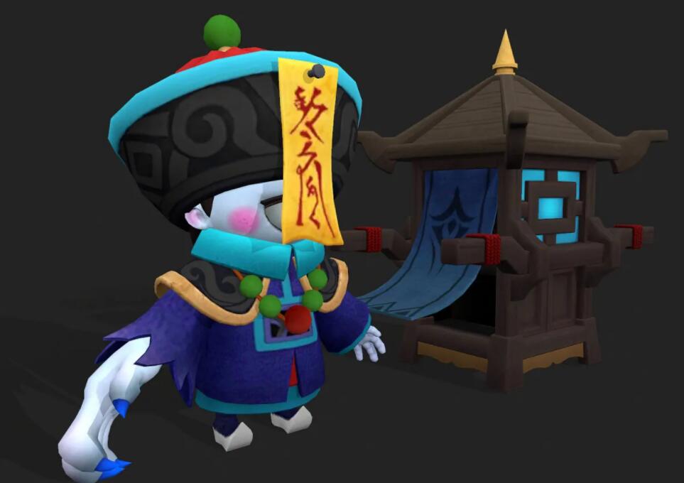 可爱 僵尸 小孩 吸血鬼 小僵尸 3D模型