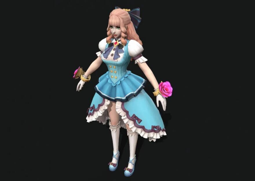 动漫女孩 动漫人物 美少女 游戏女孩 游戏人物 卡通女孩 美少女战士 魔法美少女3D模型 ...