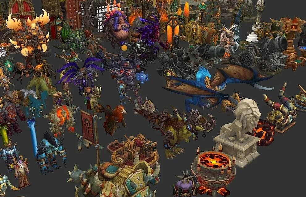魔兽世界3D游戏模型