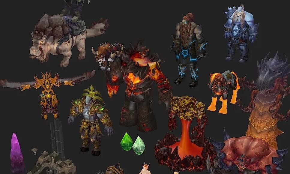魔兽世界3D游戏模型