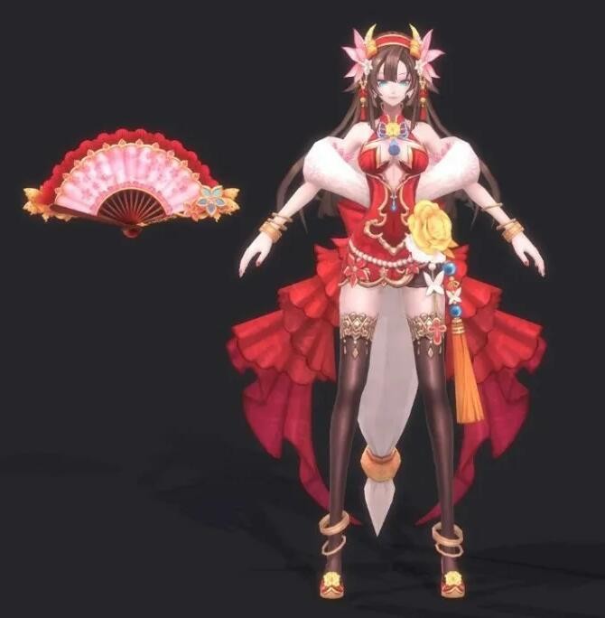 Aura Kingdom灵气王国 Q版游戏角色3D模型