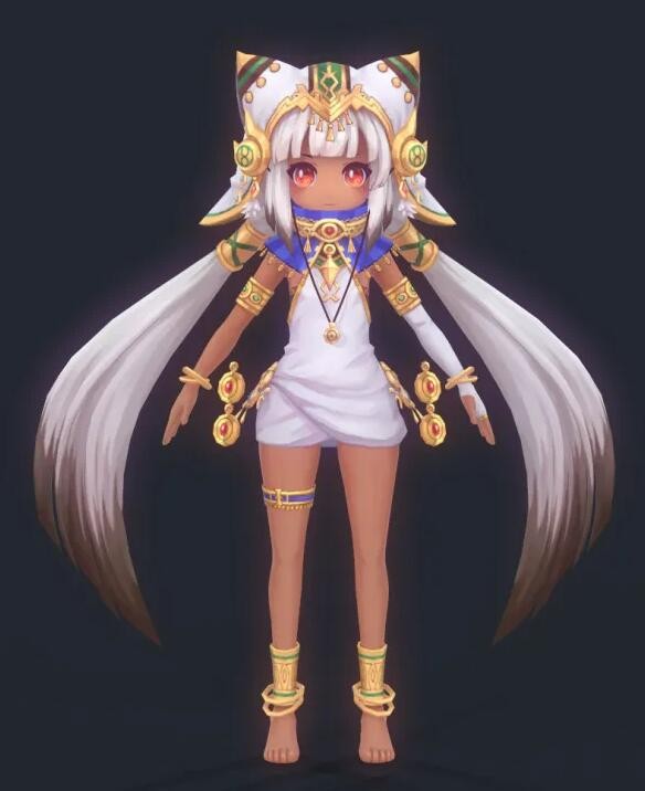 Aura Kingdom灵气王国 Q版游戏角色3D模型