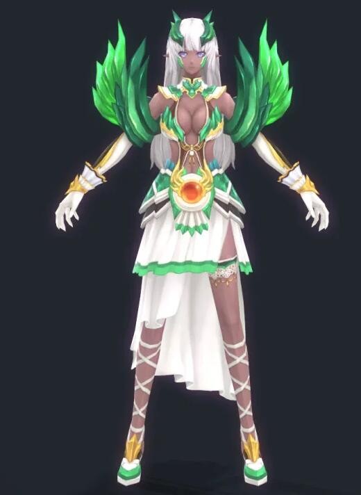 Aura Kingdom灵气王国 Q版游戏角色3D模型