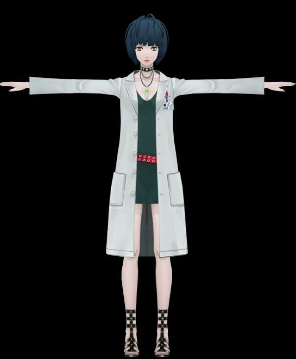 女神异闻录，日系风格很好的3d模型