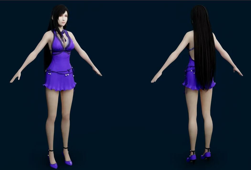 最终幻想7 重制版 美女角色模型大合集