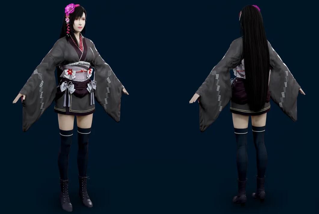 最终幻想7 重制版 美女角色模型大合集