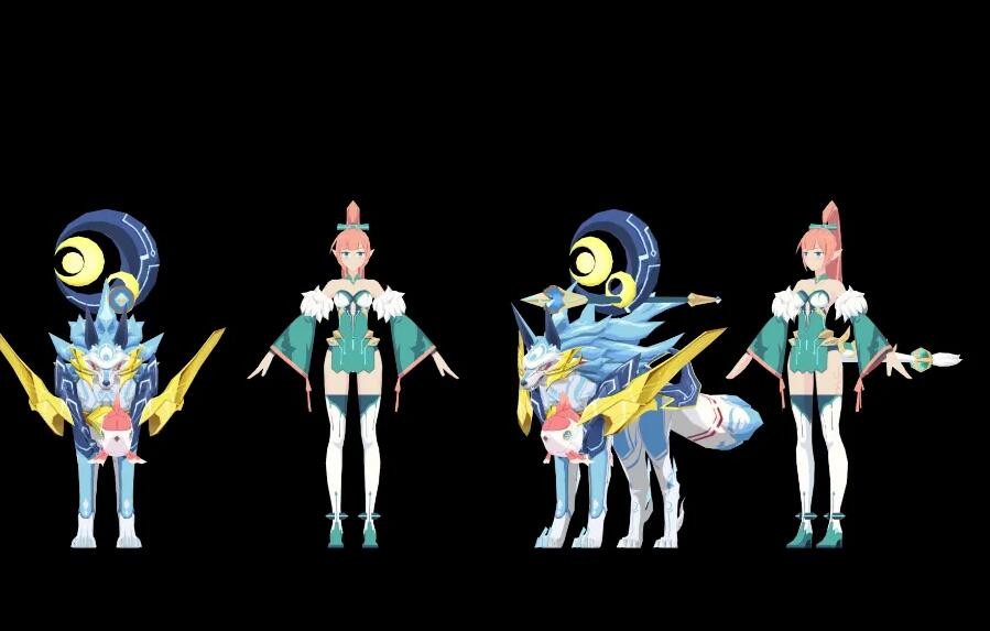 奥拉星 手游角色3d模型