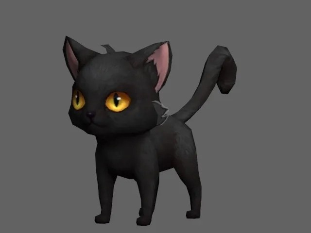 猫咪 黑猫 小猫3D模型