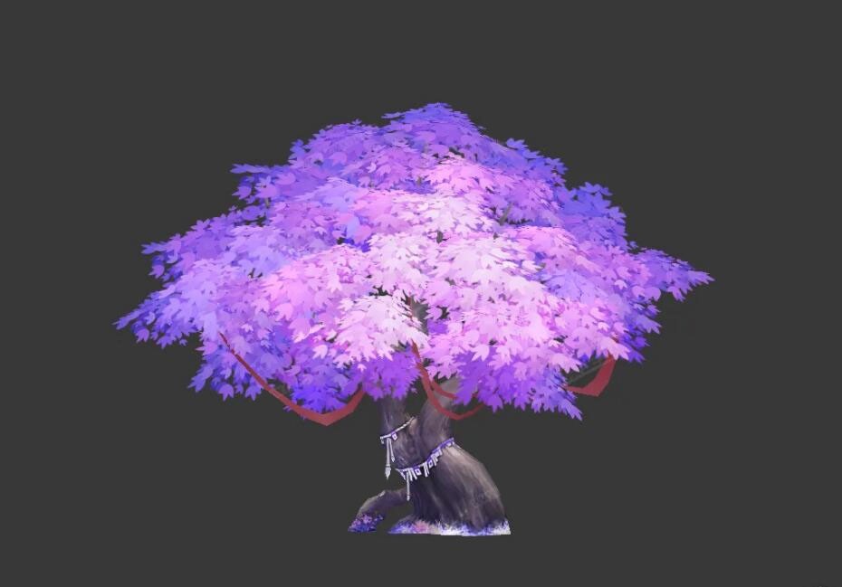 紫枫树3D模型