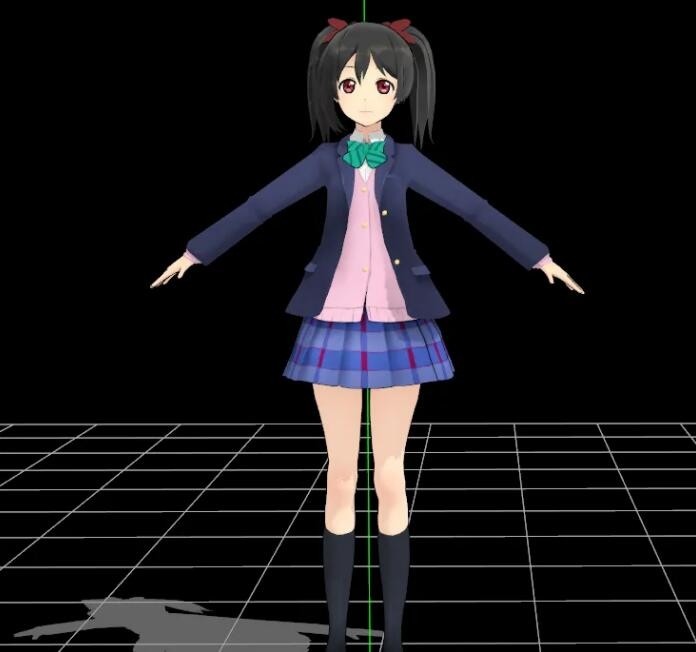 妮可卡通女孩模型