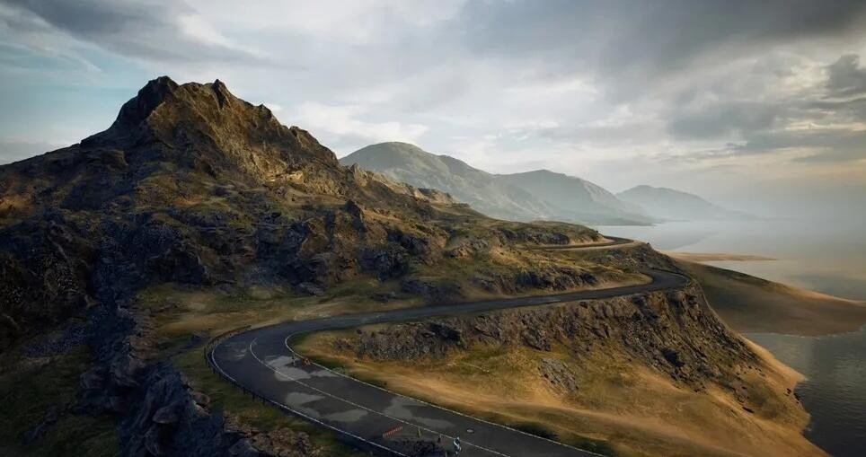 UE4场景_乡村道路_CG模型下载