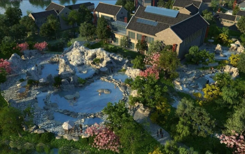 中式古建建筑群3d模型下载 3D模型免费下载！