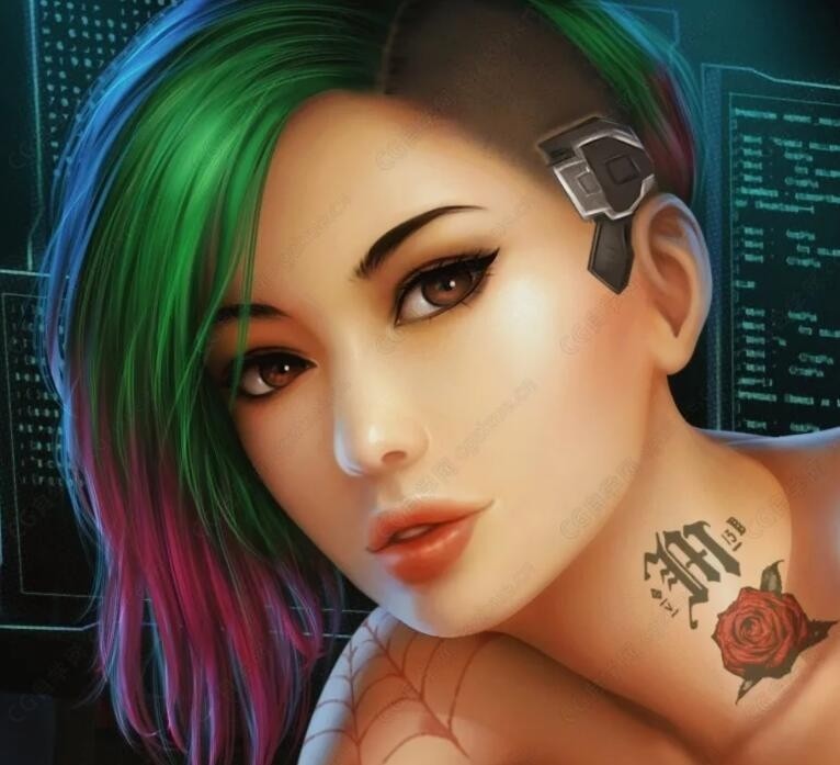 YuPaChu画师21年2月令人着迷的女性CG角色原画设计