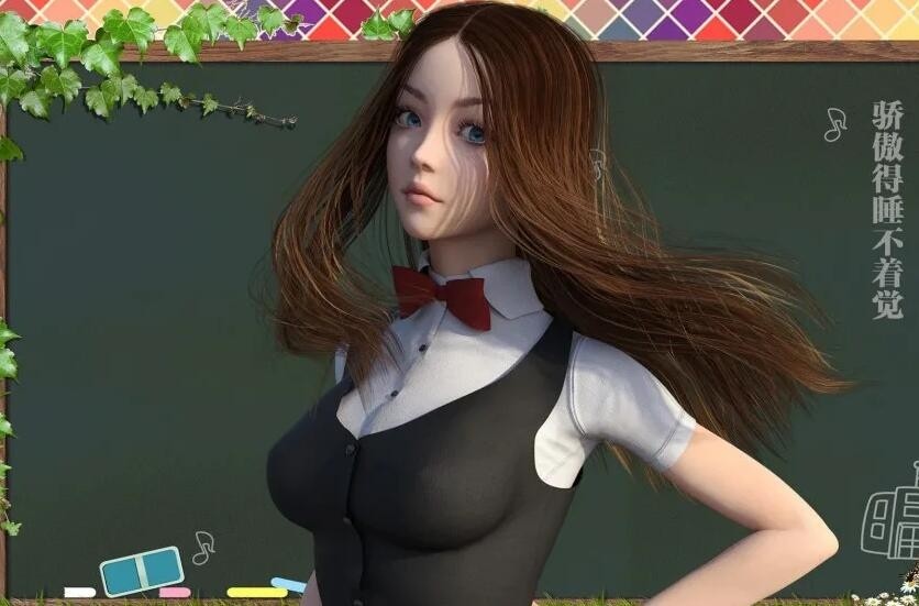 清纯美女3D模型 有需要的下载吧 物所超值。
