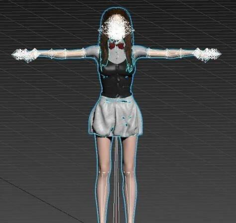 清纯美女3D模型 有需要的下载吧 物所超值。