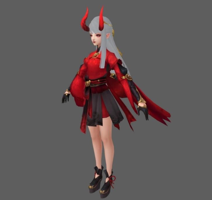 鬼族少女3D模型