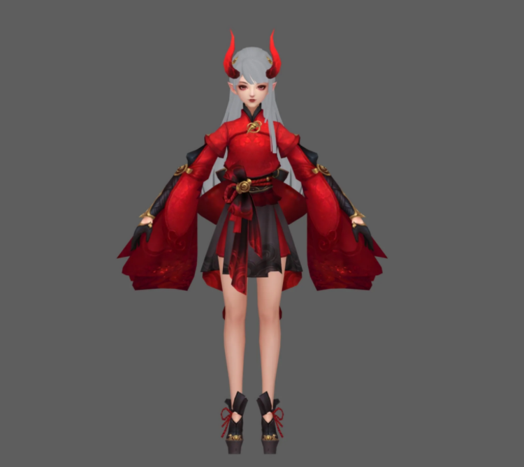 鬼族少女3D模型