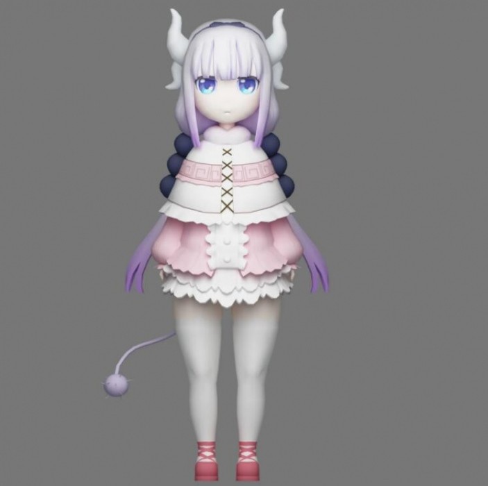 小林家的龙女仆 康娜3D模型