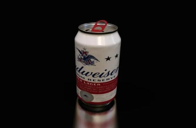 易拉罐 啤酒罐 饮料瓶 压扁的易拉罐3D模型
