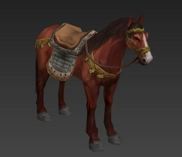 传奇类骑宠马3D模型