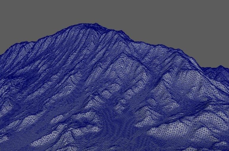 大山CG模型下载，maya和obj格式，草地山和雪山两种材质效果的高山大山maya模型下载。 ...