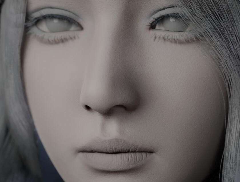 漂亮的妹子模型作品