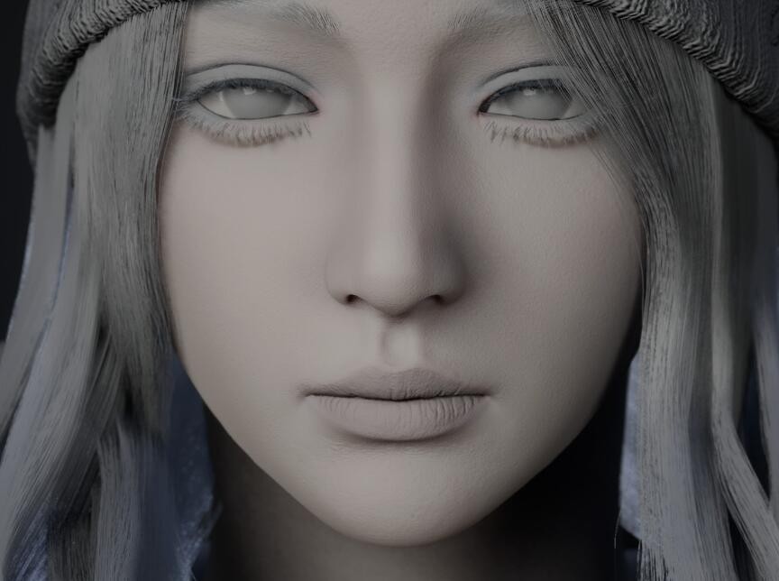 漂亮的妹子模型作品
