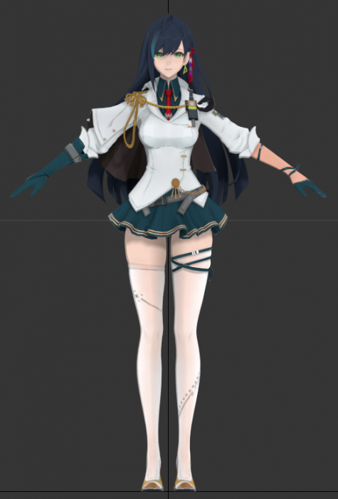 凛夜 3dmax绑定模型