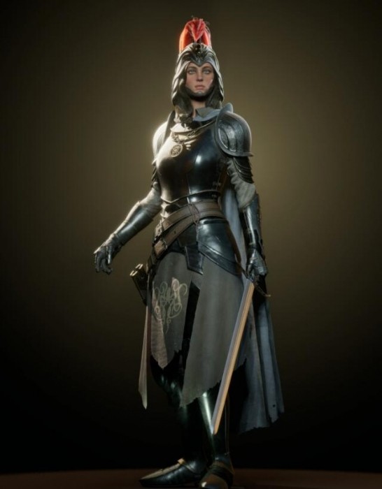 女骑士角色设计 设计师：Nellie Norton