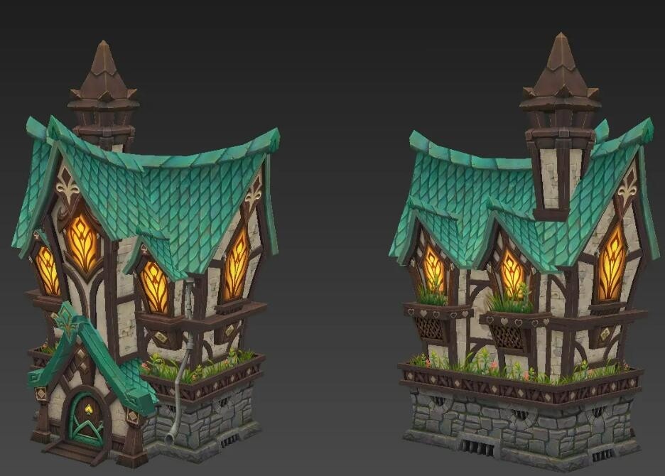 魔法屋游戏场景建筑3D模型