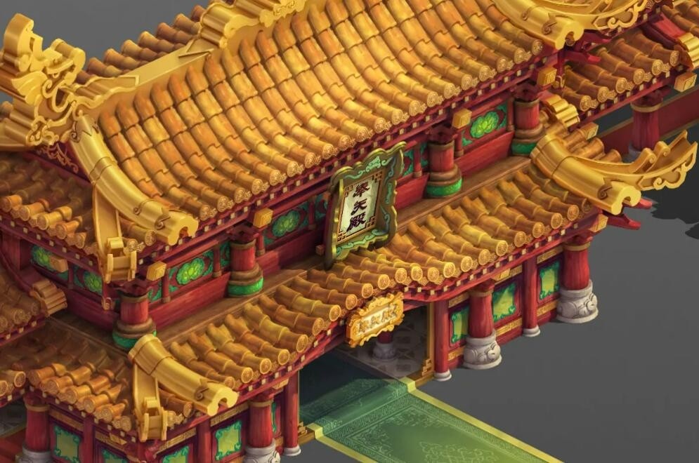 皇城主殿MAYA模型含贴图