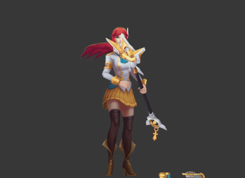 拉克丝3D游戏角色动画模型